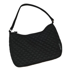 Vera Bradley Women's Cotton Frannie Crescent Shoulder Bag Black